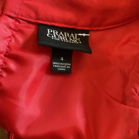 5 For $25 Prabal Gurung For Target Red & Black Sleeveless A-Line‎ Dress Size 4 - Picture 2 of 7